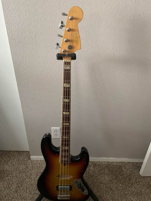 El Degas Jazz Bass 1970/1980's, Sunburst, HH Mini Humbuckers image 1