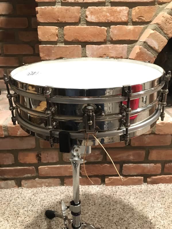 Ludwig NOB 4"x15" Snare Drum 1920s Nickel Over Brass image 1
