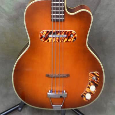 Vintage Kay K162 Howlin' Wolf Bass Guitar w/Case image 3