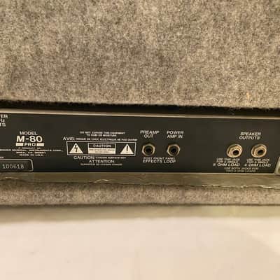 Fender M-80 Pro Red Knob Guitar Amp Head 1990s image 10