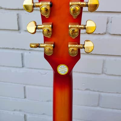 1980s Hondo Revival H935RS Flamed Maple Semi-Hollowbody Guitar w/ OHSC image 7
