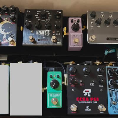 Pro-Level Boutique Pedalboard – Nano Cortex, Nemesis Delay, Walrus Obsidian LTD Slotva, Tubescreamer mini, Keeley image 1