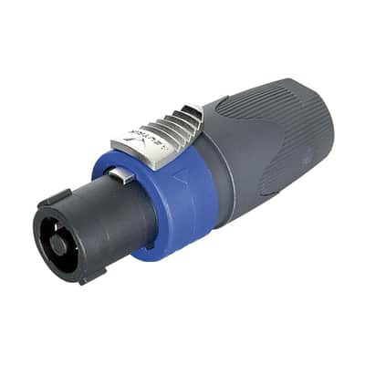 Neutrik - NL4FX - Locking Four-Pole High-Load Speakon Connector- Grey image 1