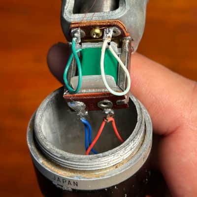 1967 Teisco Sound Research Labs DM-108 stero microphone pair vintage cardioid dynamic w/ lo-z transformer ( electro voice 666 and Shure Sm57 combined ) image 4