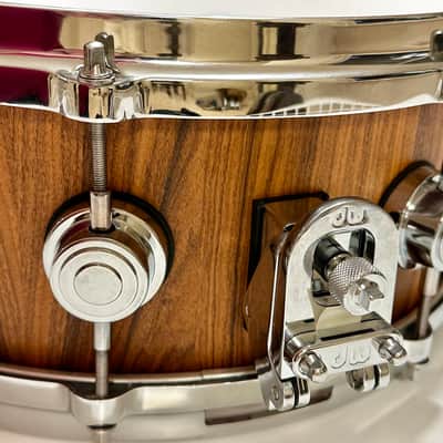 1-of-1 Custom DW 5”x13” Colombian Rosewood Stave Shell Snare Drum w Die Cast Hoops image 4