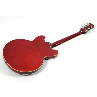 Epiphone ES-335 Figured Semi-Hollow Electric Guitar With Gibson USA Pickups Regular Cherry image 2