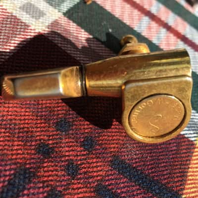Gold 1970's Gibson Les Paul Custom Schaller Tuner, Treble Side ~W Germany image 2