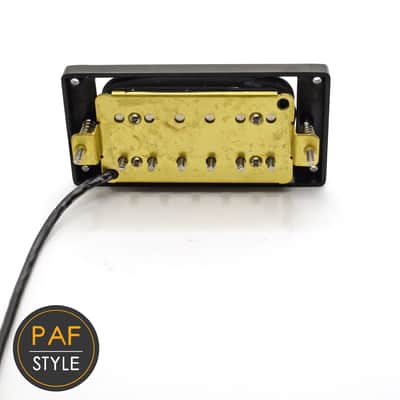 New Blues™ PAF Style Vintage Spec Humbucker Pickup Black with Mounting Ring image 6