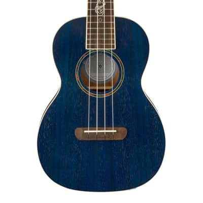 Used Fender Dhani Harrison Uke - Sapphire Blue w/ Walnut FB image 1