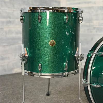 Gretsch USA Custom 3pc Drum Set 22/12/16 Cadillac Green Sparkle - DCP Exclusive! image 4