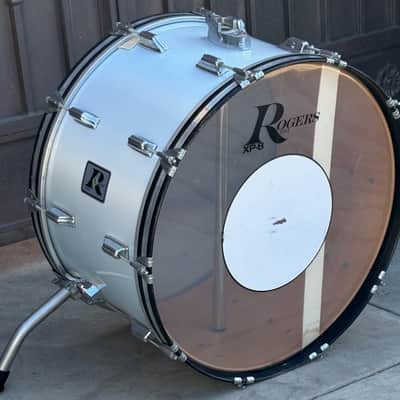 Vintage Rogers XP-8 Big R 24" Bass Kick Silver Mist Maple Shell for Drum Set image 8