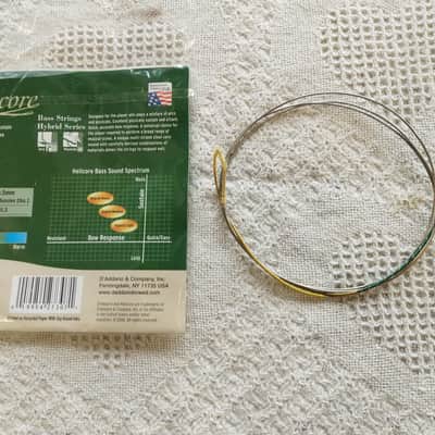 D'Addario Helicore Hybrid Bass Single D String, 3/4 Scale, Light Tension image 2