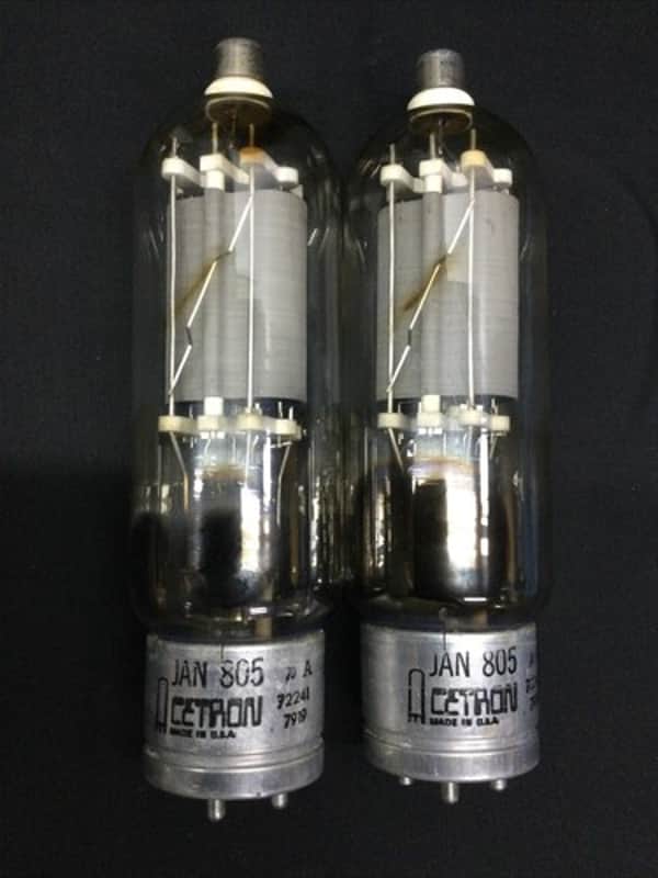 GREAT PAIR CETRON 805 VT 143 Amplifier Vintage VACUUM TUBES Tested ! V.8972 image 1