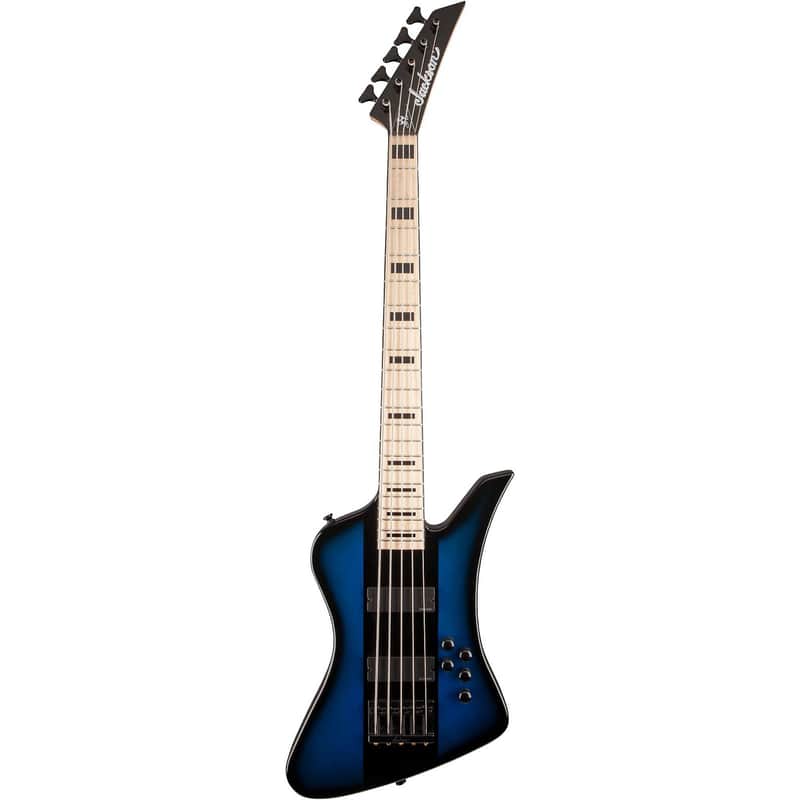 Jackson David Ellefson Signature Kelly Bird V - Blue Burst image 1