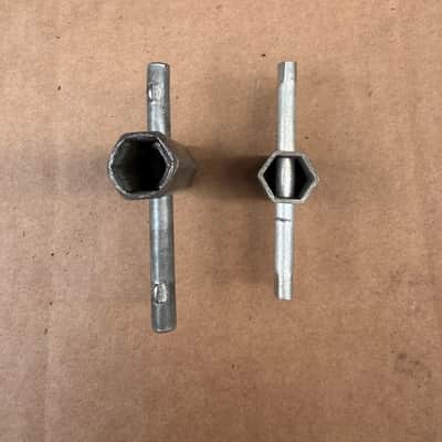 Vintage Drum Keys (Lot of 2) – Heavy-Duty Steel T-Handle Drum Tuning Keys – Used, Good Condition image 2