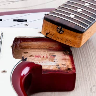 2000 Fender American Vintage '62 Jaguar Yamano, Candy Apple Red w/ Matching Headstock, Case & Tags image 17