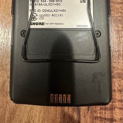 Shure ULXD1 H50 Wireless Bodypack Transmitter with WL185m Lavalier Microphone (534-598 MHz) imagen 3