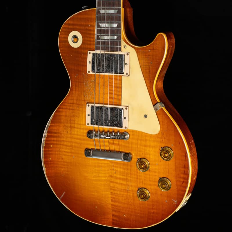 Gibson Custom Shop 1959 Les Paul Standard Mismatched Top BOTB #110 Golden Poppy Burst Murphy Lab Heavy Aged (233) image 1