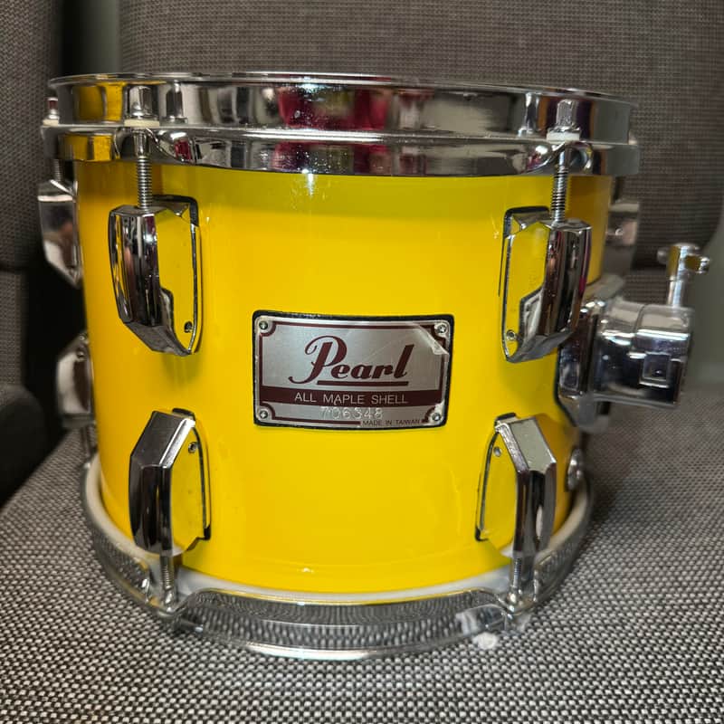 Pearl All Maple Shell 10” Tom Drum - Yellow image 1