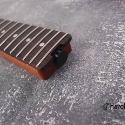 Mahogany T Type Spoke Wheel Carbon Fiber Rods Neck Stainless Steel Jescar Frets image 5