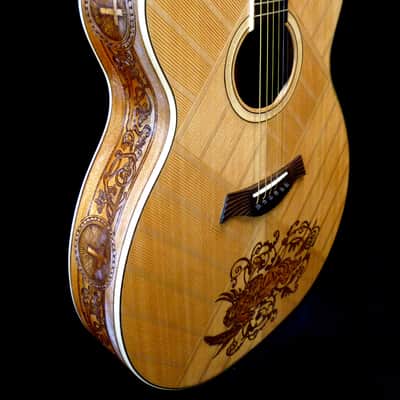 Blueberry Handmade Acoustic Guitar Jumbo Size "Faith" Built to Order image 6