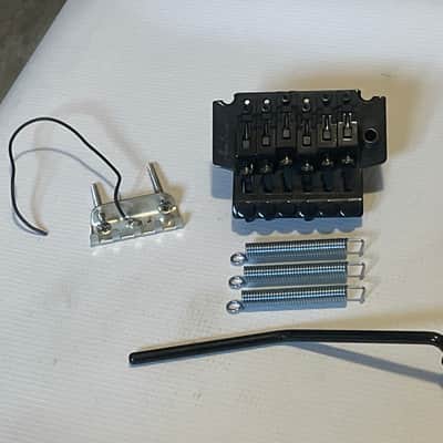 2000's Jackson Dinky Guitars JT-580LP Black Licensed Floyd Rose Tremolo Guitar Bridge image 1