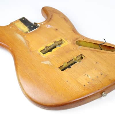 1965 Vintage Fender Jazz Bass Body L-Series Natural ~LIGHT WEIGHT~ USA 1960s Pre-CBS image 7