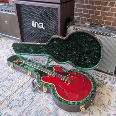 Used Heritage Custom Shop Core Collection H-555 Semi-Hollow Trans Cherry w/OHSC image 12