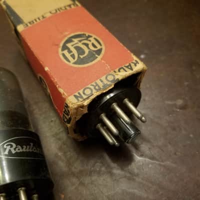 RCA ONE (1) 6V6GT AT1000 TESTED Vacuum Tube greyglass black plate Beam Power 6V6 1945-1958 image 19