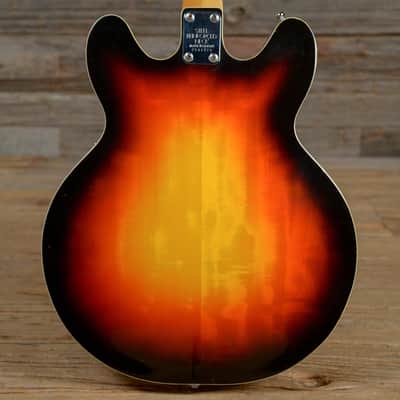 Univox Semi-Hollow Sunburst 1960s (s721) image 3