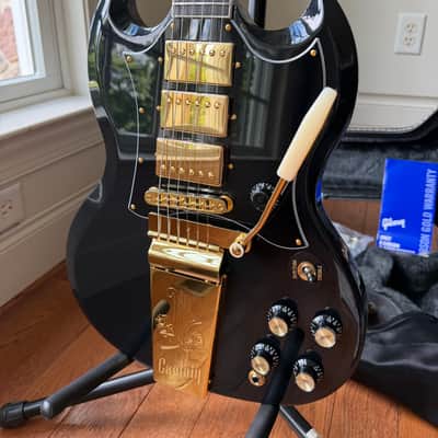 2020 Gibson Kirk Douglas SG Custom - Ebony Black image 2