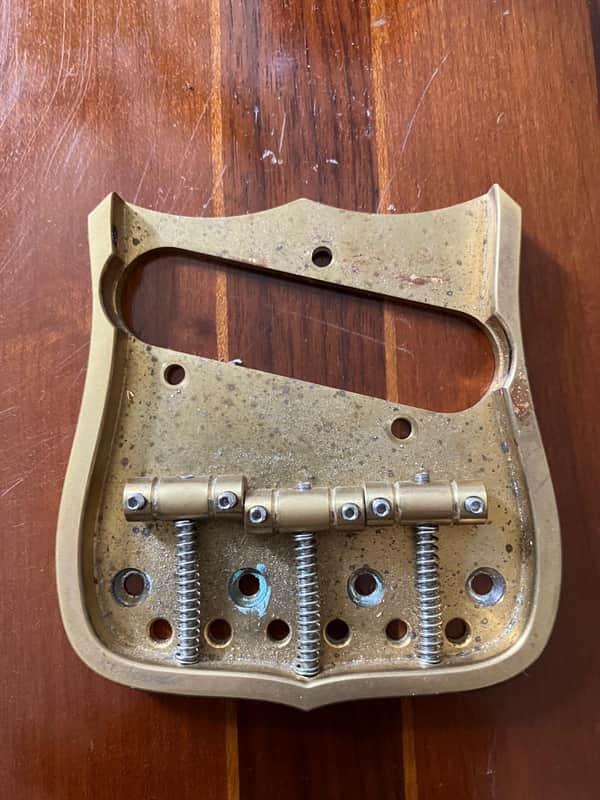 Bobay Aged Telecaster Route 66 Solid Brass Bridge image 1