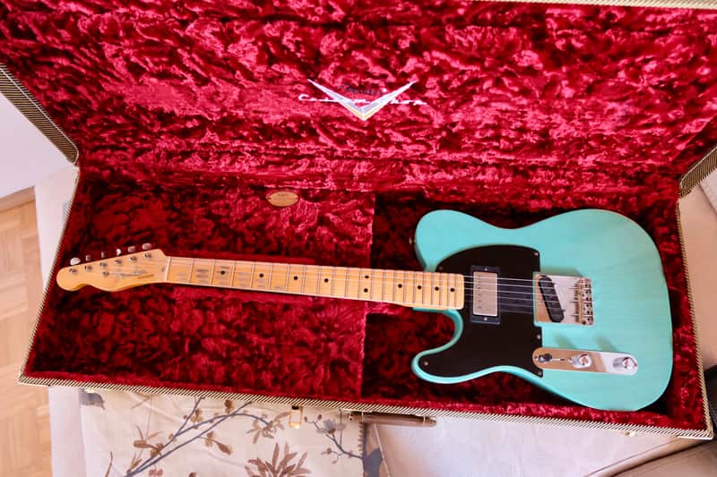 Fender Custom Shop 52 HS Telecaster T Seafoam Green Lefthand LH image 1