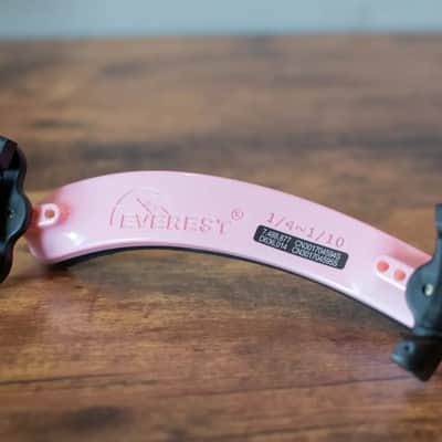 Everest Violin/Viola Shoulder Rest Pink - 3/4-4/4 image 2