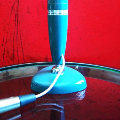 Vintage 1960's Lafayette PA-104 dynamic microphone w stand & cable Calrad Lafayette prop display # 1 image 3