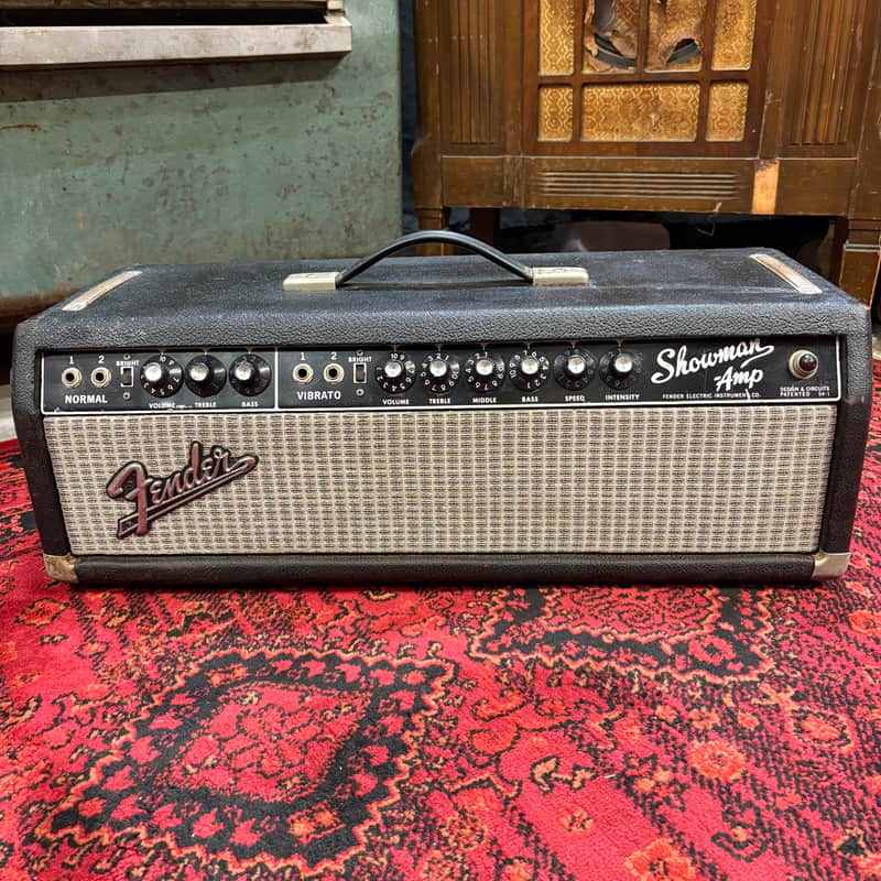 1963 Blackface Fender Showman Guitar Amp Head image 1