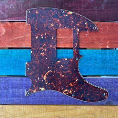 Real Life Relics Aged Brown Tortoise Fender® Telecaster®  Pickguard 4 Ply 8 Hole for Humbucker  [PGB4]