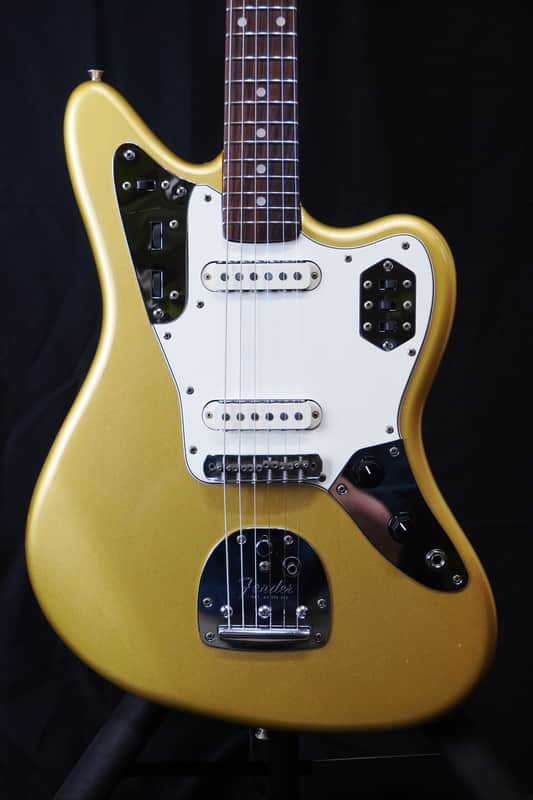 Fender Japan JG66-RC Jaguar 1994–1995 – Shoreline Gold, Matching