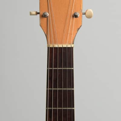 Harmony  H-44 Stratotone Solid Body Electric Guitar (1954), black tolex hard shell case. image 5