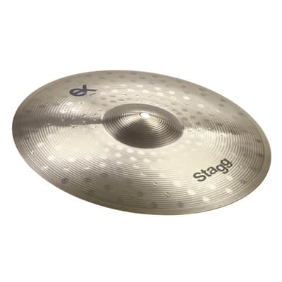 Stagg EXK SET B8 Cymbal Set (16" Crash Cymbal, 20" Ride Cymbal, 14" Hi-Hat w/Gig Bag image 3