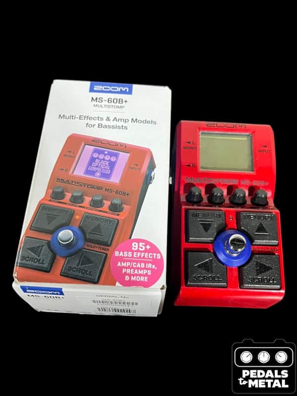 Zoom MS-60B+ MultiStomp 2024 - Present - Red - X17927 image 1