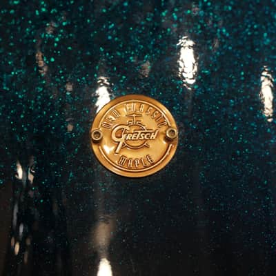 Gretsch 12/16/20/6.5x14" New Classic Drum Set - Colbalt Sparkle Fade image 8