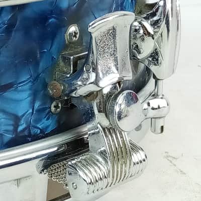 Premier 14x4"Royal Ace #10 Blue Pearl Wrap Vintage 60s Piccolo Super Die-Cast UK image 3