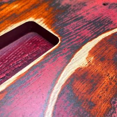 Warmtone CG HSH Strat Style Guitar Body Relic "Knight” Nitro 4.0lbs image 6