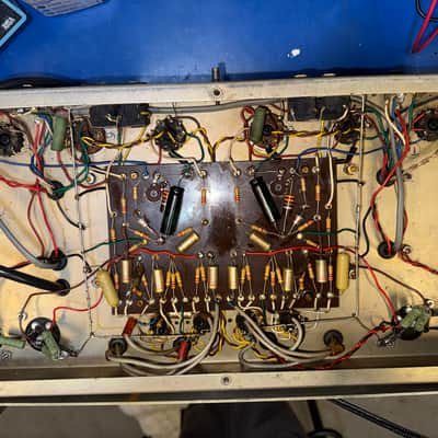 Selmer Stereomaster 100W (Dual 50W) Tube Amp Head 1965-1967 Metal Box | Fully Serviced w/ NOS GE Tubes | Syd Barrett Pink Floyd Era image 15