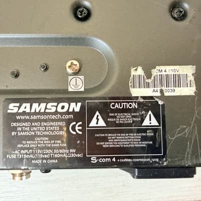 Samson S-Com 4 S-Class 4-Channel Compressor / Gate Rack Processor image 15