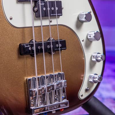 Fender American Ultra Precision Bass with Rosewood Fretboard 2023 - Mocha Burst image 10