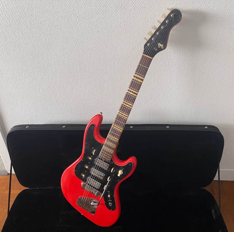 Hofner 176 Galaxie Deluxe + Hardcase 1965 - Red image 1