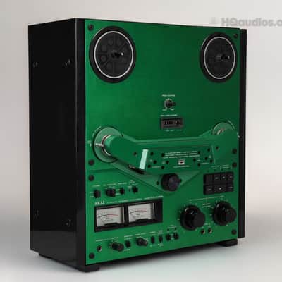 Akai GX-635D Reel-to-Reel Tape Deck Custom Green - Restored - 1 Year Warranty image 7
