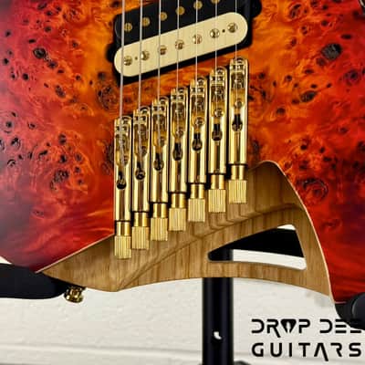 Mayones Hydra Elite 7 VF Multiscale Headless 7-String Electric Guitar w/ Case-Lava Burst Raw image 7